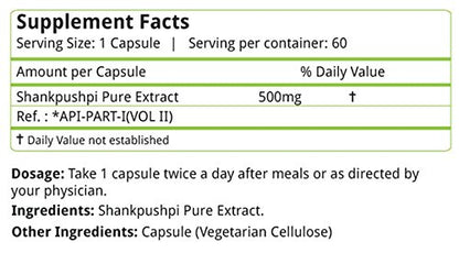 nature's velvet Natures Velvet Lifecare Shankpushpi Pure Extract 500 mg- image 4