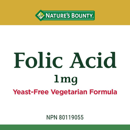 Nature'S Bounty Folic Acid 1Mg 150Tb