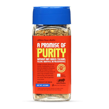 CRISTA 40 gms Italian Pizza Seasoning | Pizza Seasoning for Pasta, Salads & Breads Seasoning | Vegan | Fresh & Flavourful | Zero added Colours & Preservatives | Cholesterol Free | Trans Fat Free