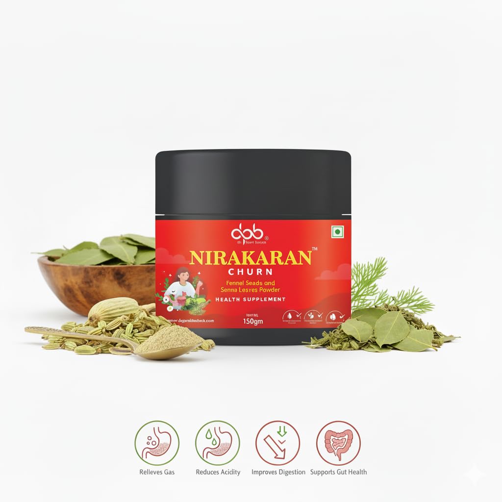 Dr. Parth Nirakaran Churn – Fennel Seeds & Senna Leaves Powder, Ayurvedic Health Supplement, 150g