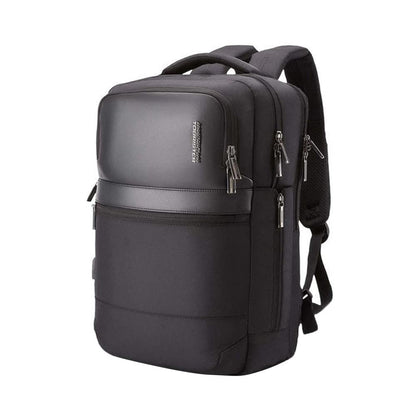 American Tourister Rubio 30L Executive Laptop Backpack with USB Port, Lockable Compartment, Expandable Storage, Smart Sleeve, Hidden Pocket & Rain Cover – Office, Business, Travel - BLACK