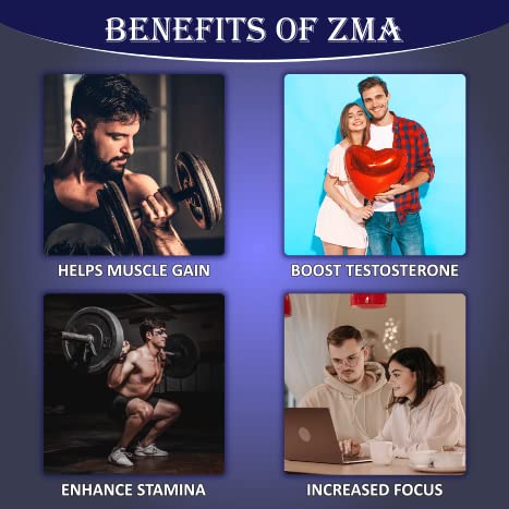 End2End Nutrition Zinc Magnesium Aspartate (ZMA) Supplement for Men & Women with Tribulus, Vitamin B6 and Piperine | High Absorption for Better Sleep, Muscle Cramps, Nerves Health & Sports Recovery - 60 Tablets