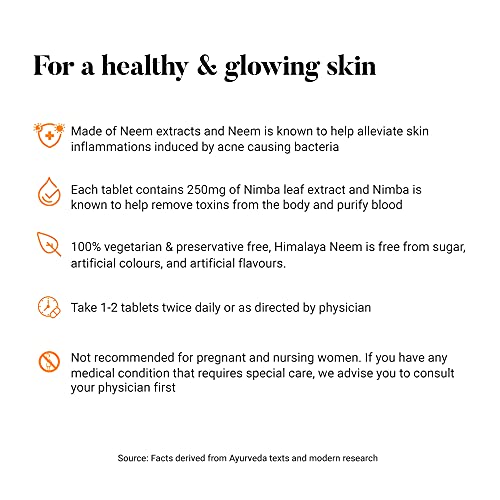 Himalaya Wellness Neem, 60 Tablet | Pure Herbs for Skin Wellness- image 6