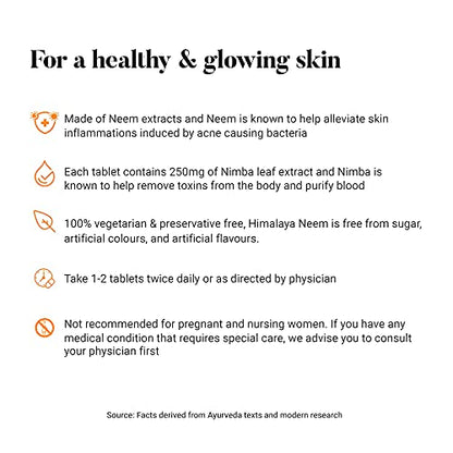 Himalaya Wellness Neem, 60 Tablet | Pure Herbs for Skin Wellness- image 6