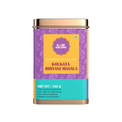 Home Kouzina Kolkata Biryani Masala - 150g (Pack of 1) | Perfect for Veg & Non-Veg Biryani, Mutton, Chicken, and More | No Artificial Additives | Made in Small Batches | 100% Natural Ingredients