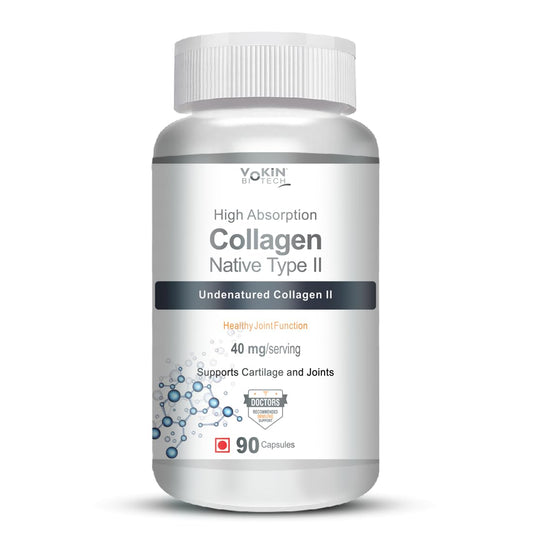 Vokin Biotech Collagen Supplement For Shiny Hair,Strong Nails,Optimal Skin,Joint Care (90 Capsules,1 Count)