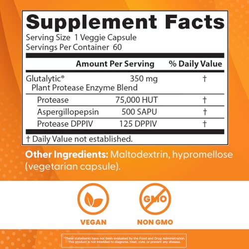 Doctor's Best Gluten Rescue with Glutalytic, Non-GMO, Vegan, Gluten Fre- image 4