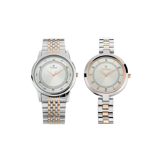 Titan Wedding Bandhan Analog Silver Dial Unisex's Watch-NM17732603KM01 / NL17732