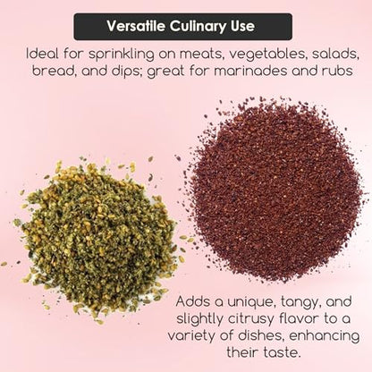 NATURESMITH SUMAC POWDER-50g & NATURESMITH ZATAR POWDER-50g || COMBO OF SMALL SPRINKLER SEASONINGS ||