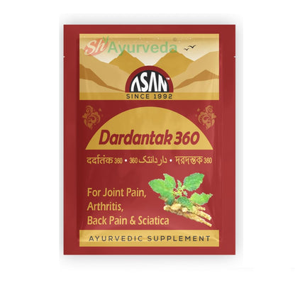 AASAN HEALTHCARE Dardantak 360 powder for Arthritis | sciatica | sprain | finger and wrist pain | muscle pain & backache (Pack of 56)