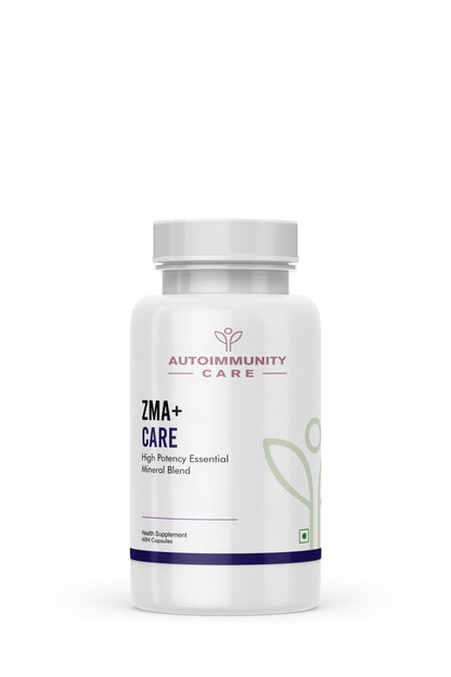 Autoimmunity care ZMA+ Care | Stronger Bones, Muscles, Heart Health, Brain, Sleep, Immune Support & Anxiety Relief Supplement for Men & Women | Zinc, Magnesium & Vitamin B6 l 60 Veg Capsules