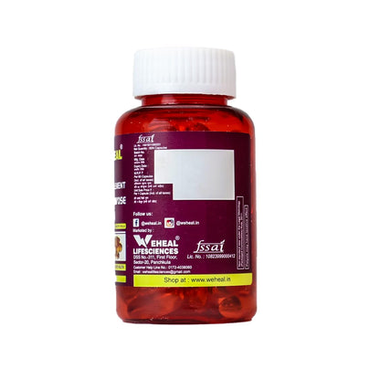 Weheal Evening Primrose Oil Capsules 1000mg – PMS, Skin, Hormone & Joint Support – Non-GMO Primrose Oil for Women – 60 Softgels – Pack 1