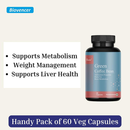 Biovencer Green Coffee Bean – Pack of 60 Veg Capsule