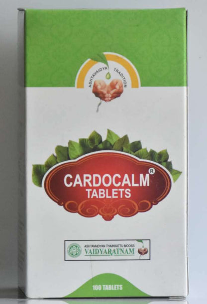 Vaidyaratnam Cardocalm Tablets -100 Ayurvedic Products VCARDOTAB100TAB_1