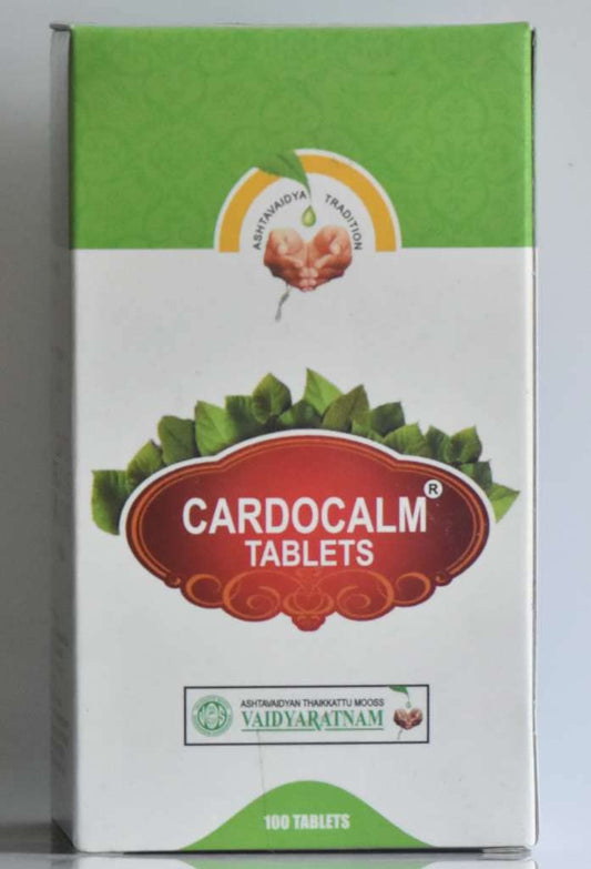 Vaidyaratnam Cardocalm Tablets -100 Ayurvedic Products VCARDOTAB100TAB_1