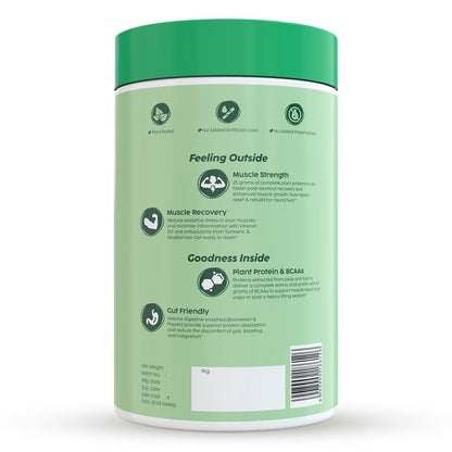PLIX - THE PLANT FIX EVOLVE Performance Plant Protein Powder For Muscle Gain And Recovery (Vanilla Flavour) 1Kg, Vegan Protein Drink With B12 Vitamin, Helps To Boosts Immunity, No Added Sugar