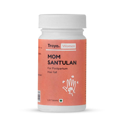 Traya Mom Santulan | Ayurvedic Multi-Vitamins to Manage Postpartum Hair Fall, Menstrual Cycles, Boosts Reproductive Health and Hair Growth | Contains Vidarikand, Lodhra & Daruharidra | 120 Tablets