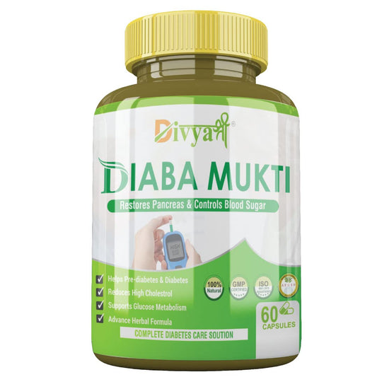 Diaba Mukti Natural Blood Sugar Control Supplement,Herbal Formula for Glucose Metabolism and Cholesterol Support