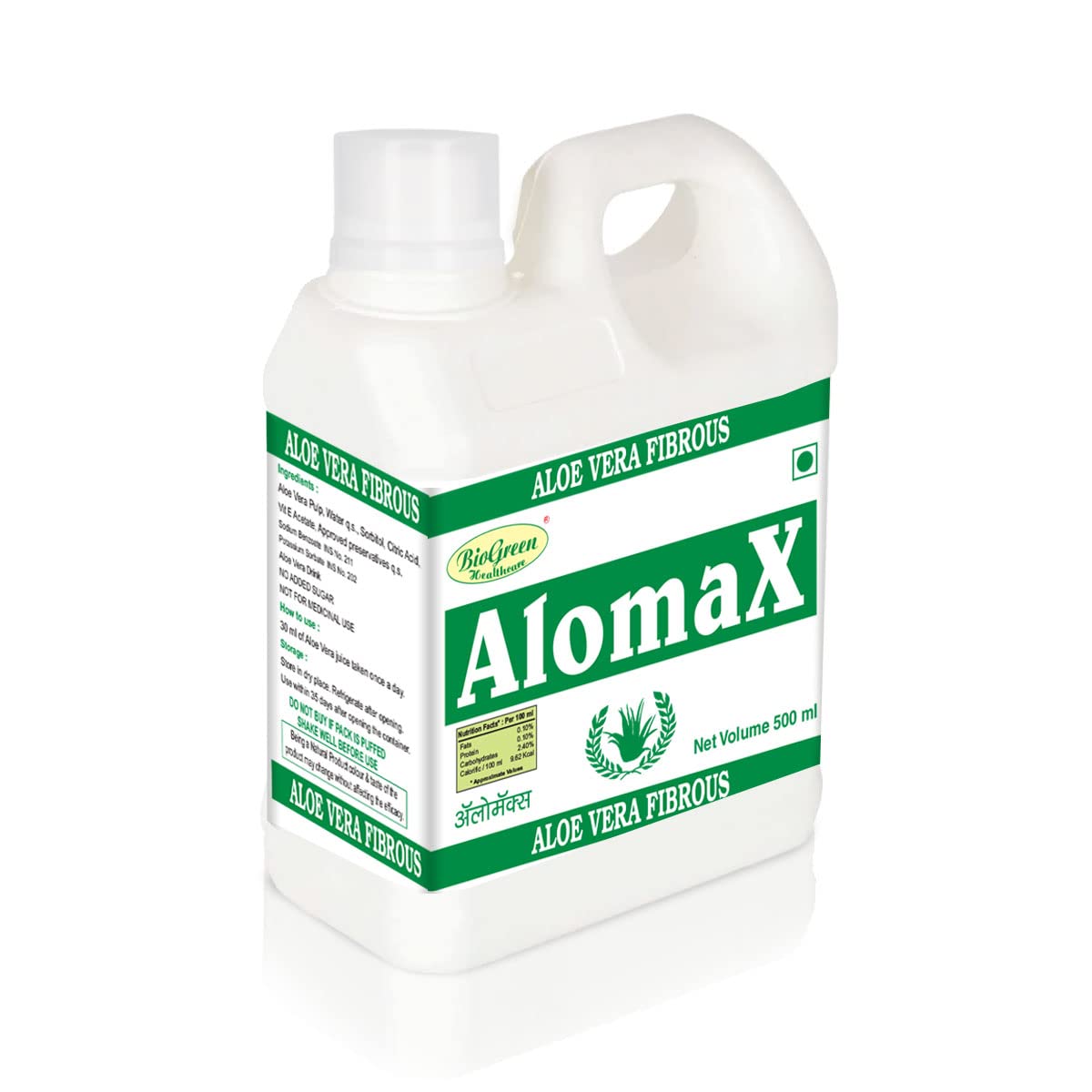 BioGreen Healthcare AlomaX Aloe Fibrous Juice (500 ml)
