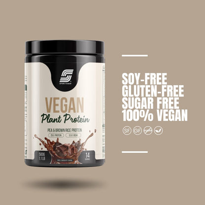 Sparkfusion Vegan Plant Protein Powder|Organic Isolated Pea & Brown Ric- image 8