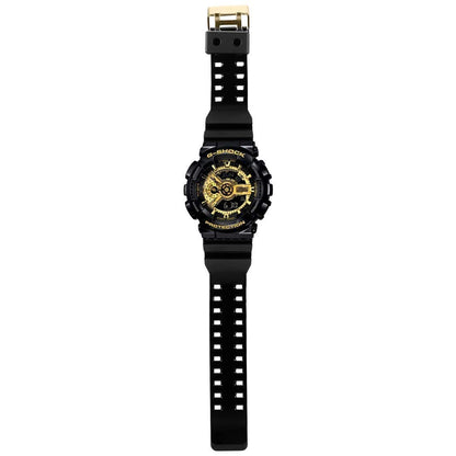 Casio G-Shock GA-110GB-1ADR Black & Gold Analog-Digital Dial Black Resin Strap Men's Watch Shock and 200M Water Resistant G339