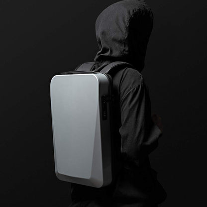 Red Lemon Medium Size Bange Hard Ironlook Briefcase Laptop Bag Anti-Theft Hard Shell Unisex Laptop Backpack With Usb Charging Backpack For Unisex (Gold)