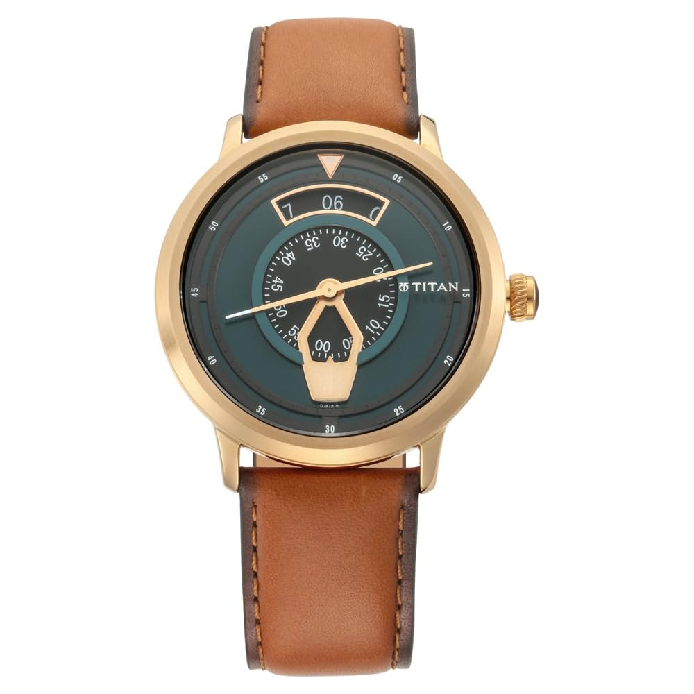Titan Maritime Analog Green Dial Men's Watch-NN1828QL01