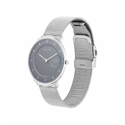 Titan Edge Minimals Grey Dial Analog Stainless Steel Strap Watch for Me- image 5