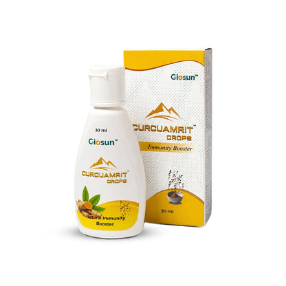 Giosun CurcuAmrit Drops | Curcumin-Rich Ayurvedic Wellness| Natural Immunity Support | Rich Antioxidant Support | Enhanced Absorption with Maricha | Herbal Daily Wellness Drops | 30ml
