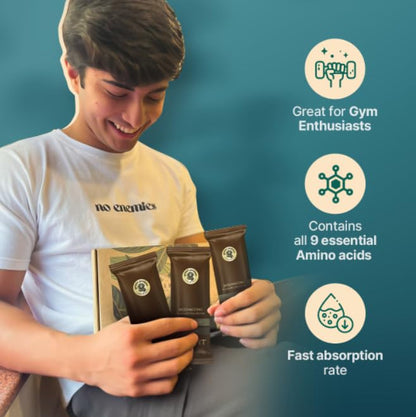 GREEN PROTEIN Sport Vegan Plant Pea Protein Isolate Powder, 25gm Protei- image 5