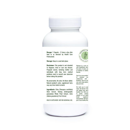 FounditGood FiG Nutra’s AGK Extract Capsules | Herbal Immune Support Supplement | Amla, Giloy, Kalmegh Extracts Blend | 60 Veg Capsules