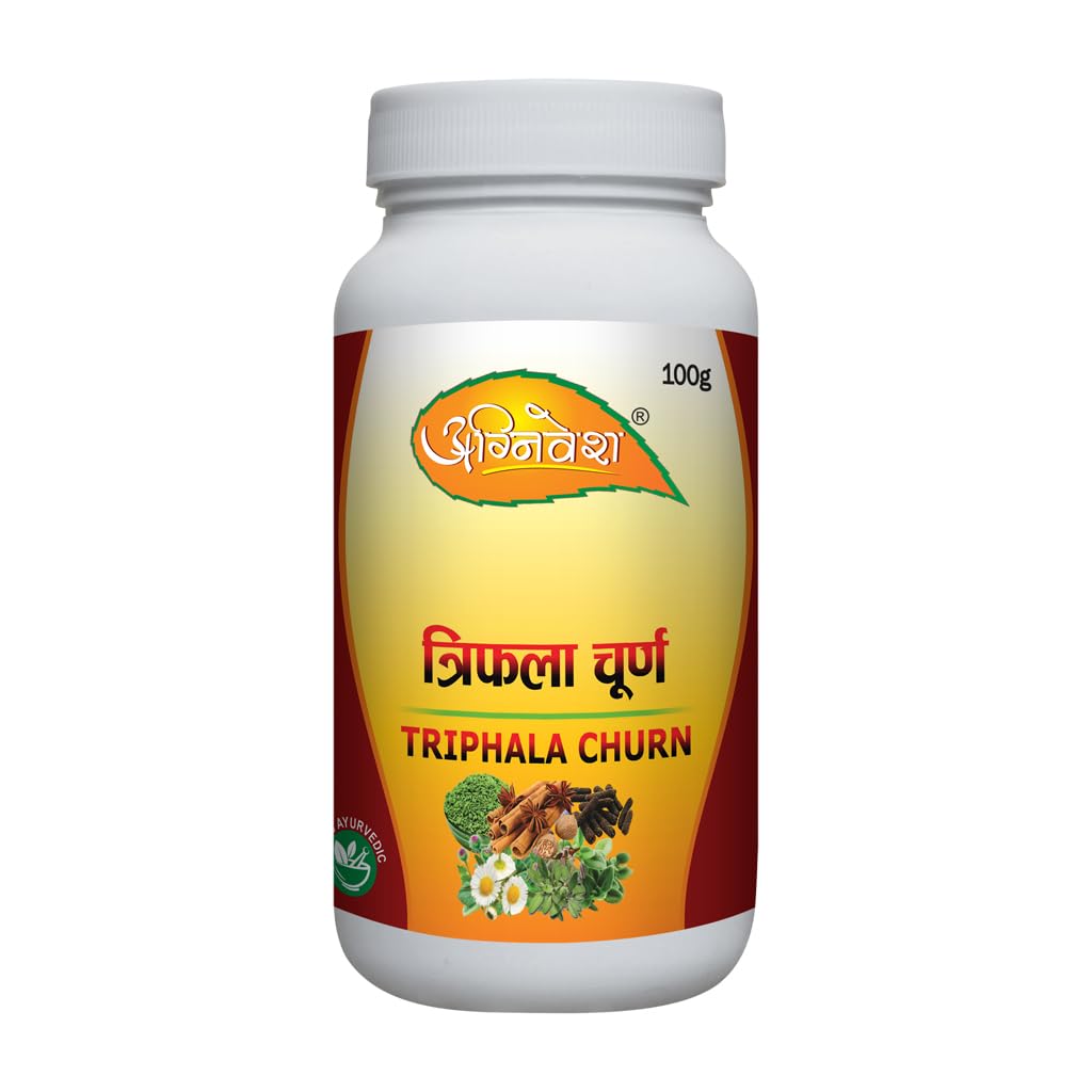 Agnivesh Triphala Churna/100Gm/ Useful In Hyperacidity, Constipation, Eye Diseases(pack of 4)