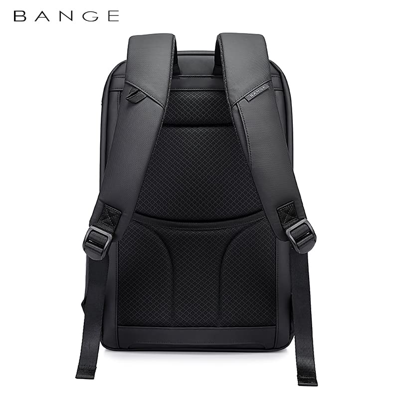 Red Lemon BANGE Captain Business Smart Backpack Water-Resistant 15.6 Inch Laptop Backpack with USB Charging Port,Travel Durable Backpack for Men and Women (Grey)