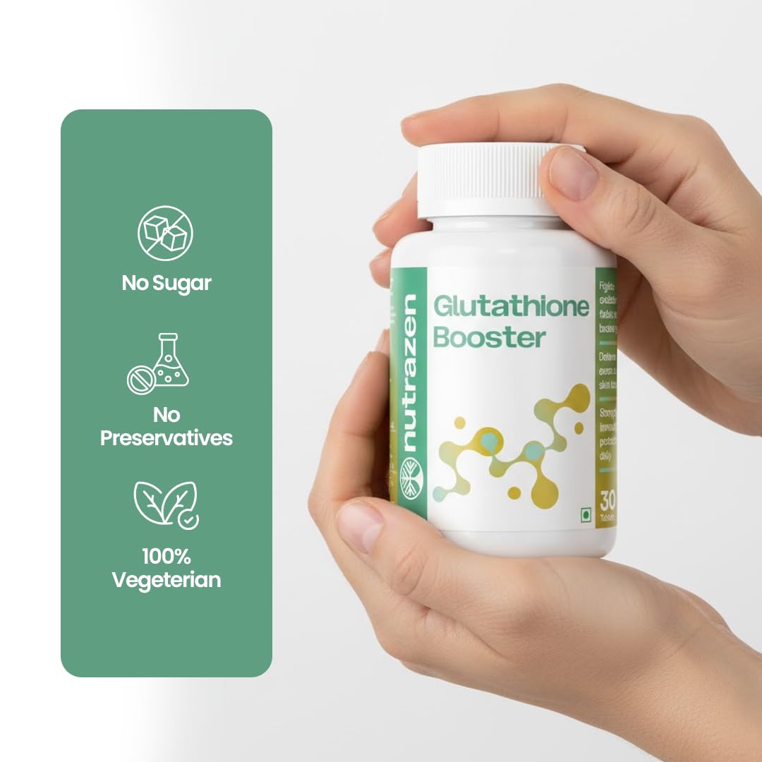 Nutrazen Glutathione Booster - 30 Tablets | Skin Brightening, Anti-Oxidant