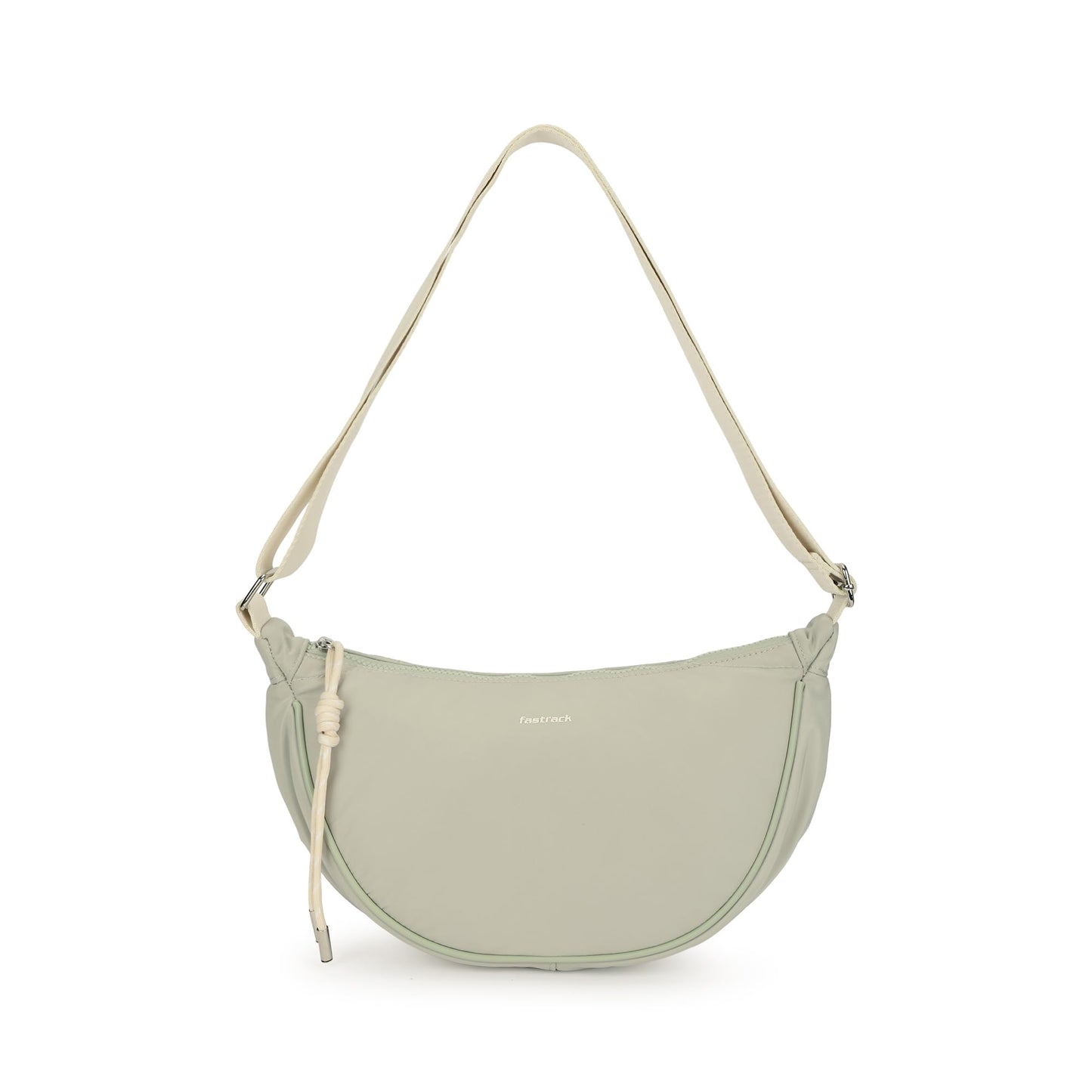 Fastrack Curve Sling | Women’s Nylon Sling Bag | Adjustable Webbing Strap, Spacious Main Compartment & Quick-Access Pockets