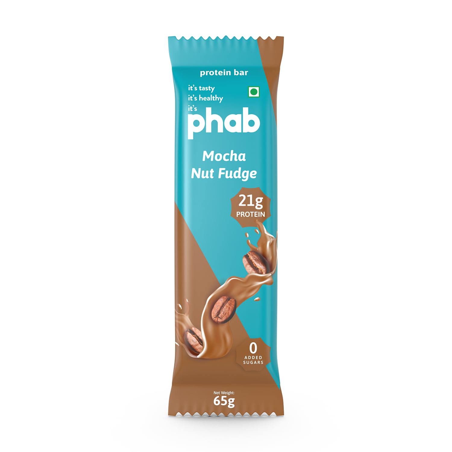 Phab 21G Mocha Nut Fudge Protein Bar | 8G High Fiber | Pea & Whey Prote- image 8