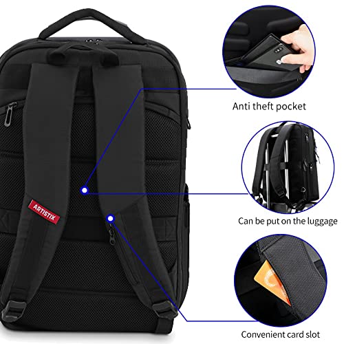 Artistix Archer Expandable | Multifunctional Laptop Bag | Travel Bag Pack | Anti Theft Backpack for Office, Business (35 Litre, 15.6 Inch)