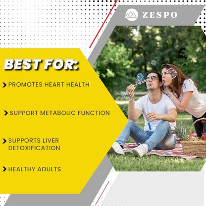 Zespo BERBERINE - Enhanced Formula with Milk Thistle, Turmeric & Cinnamon for Metabolic and Liver Support