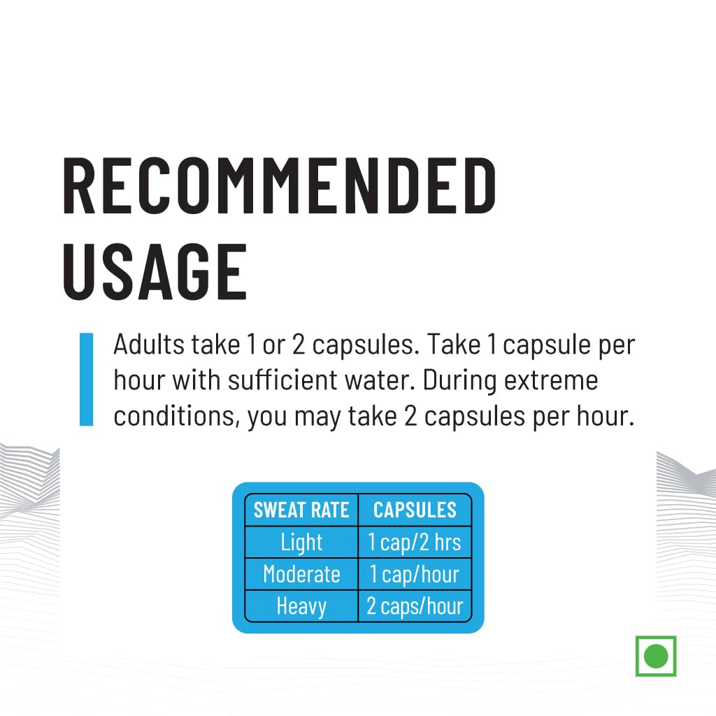 Unived Salt Capsules, Electrolyte Replacement for Runners, Cyclists, and Athletes from other Sports (30 Caps)