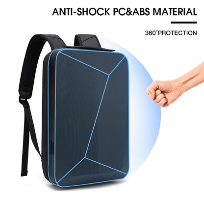 BANGE Laptop Anti-theft backpack Hard Shell Expandable Commute backpack can Hold 15.6 inch laptop for men and women, Black, Large, Anti-theft
