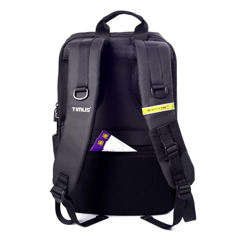 Timus Tokyo Black Professional Laptop Backpack for Men & Women 28 L wit- image 3