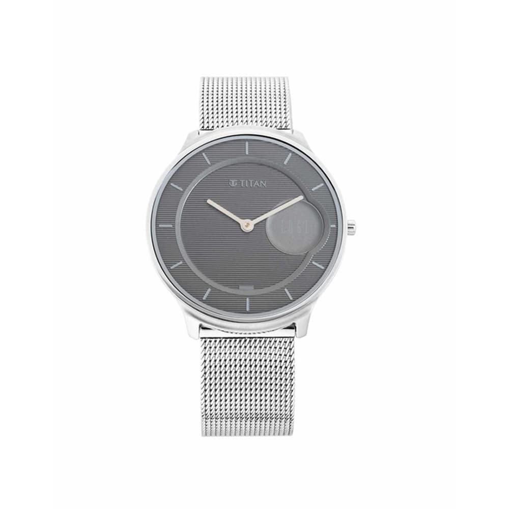 Titan Edge Minimals Grey Dial Analog Stainless Steel Strap Watch for Me- image 6