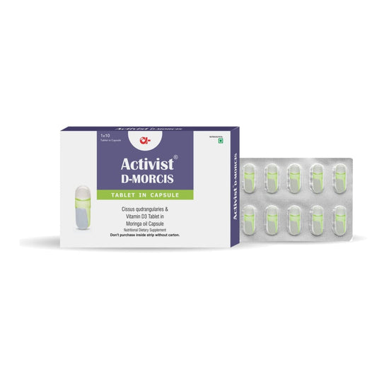 Activist-Morcis Tablet in Capsule | Vitamin D3 Tablet in Moringa | Nutritional Dietary Supplement Capsule (Pack of 3) New | Supports Immune Health, Bone Strength, and Overall Wellness