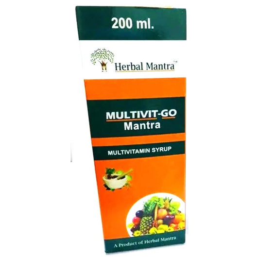 MULTIVI-GO Mantra – Herbal Multivitamin Syrup for Energy, Immunity & Overall Wellness (200ml)
