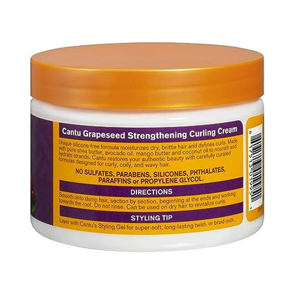 Cantu Grapeseed Strengthening Curl Cream 340g