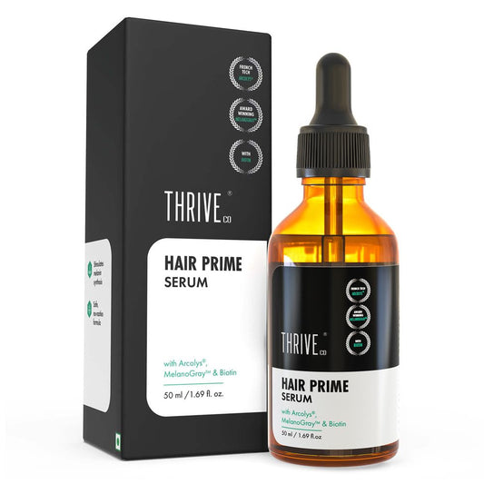 ThriveCo Hair Prime Serum With Anti Greying Arcolys, Biotin & Black Tea Extract,