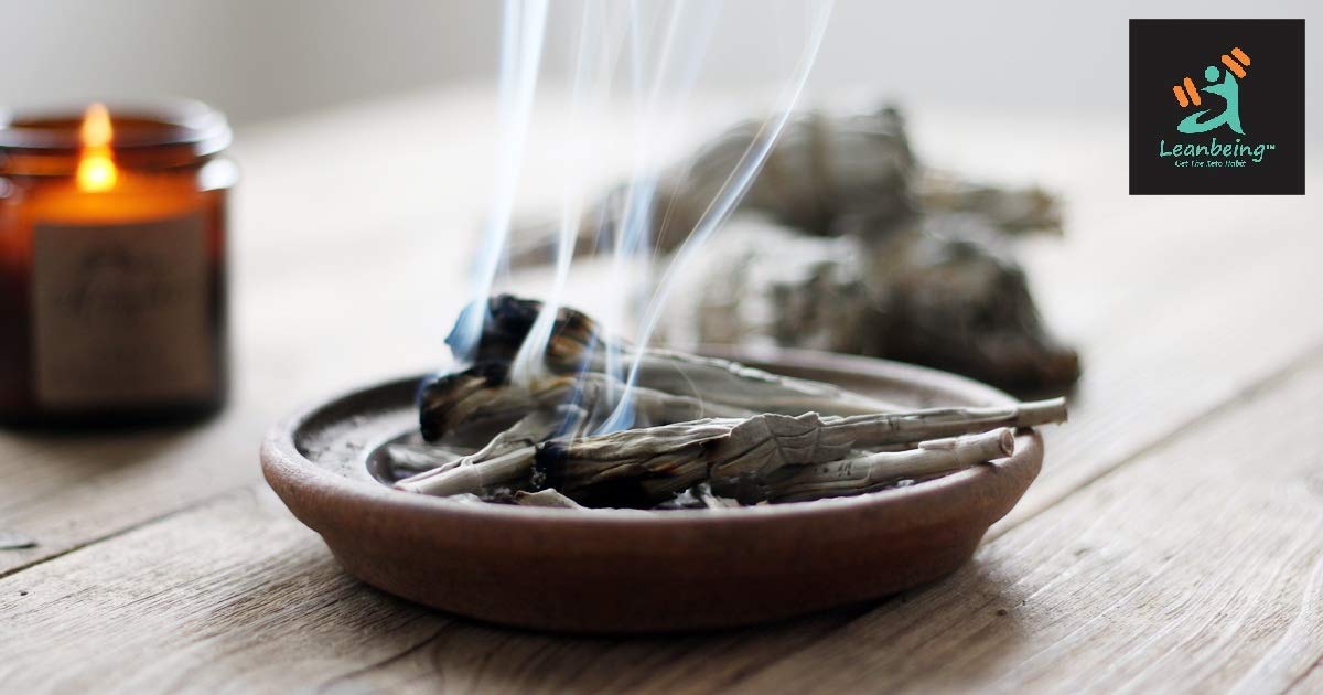 Leanbeing Dried Sage Leaves For Tea (whole) | Smudge Smudging | Energy Reiki | Removes Energy Blocks(100Gms)