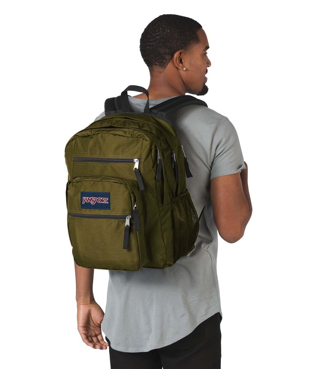 JANSPORT 34 Litres Js0A47Jk7G3 Big Student Backpack (Army Green)- image 5