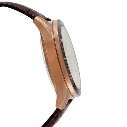Casio Edifice EFR-552GL-7AVUDF Beige Analog Dial Brown Leather Band Men's Watch Chronograph 100M Water Resistant EX359