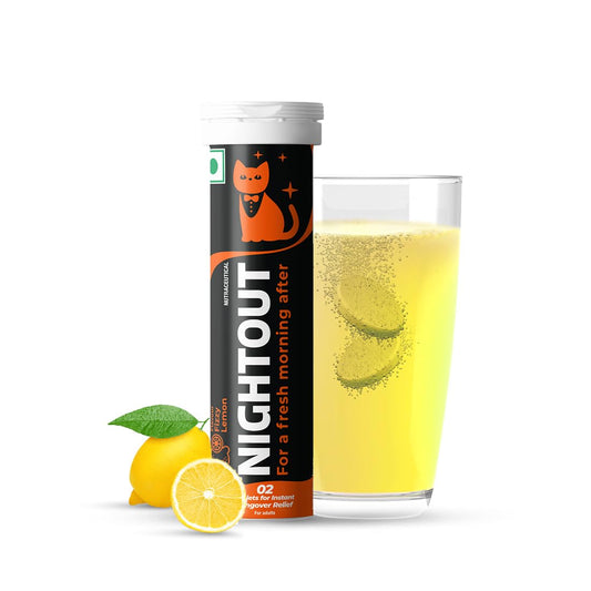 Fast&Up Nightout | Fizzy Lemon Flavour – 10 Effervescent tablets